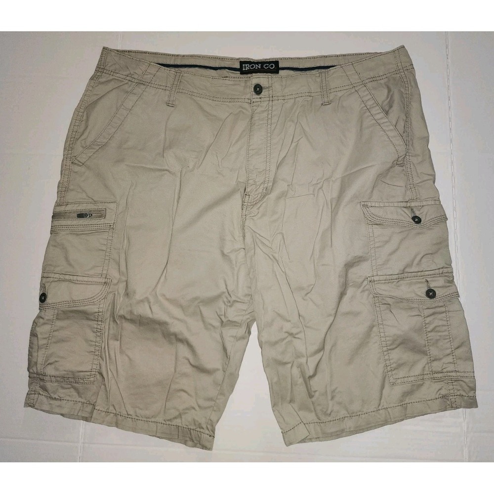 Men's Cargo Shorts By Iron Co. Size 40 Tan Light Weight
